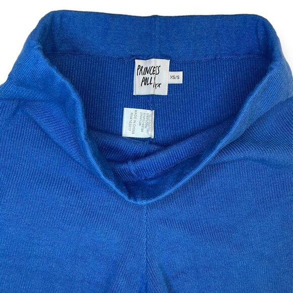 Princess Polly Rorie blue knit micro shorts - Picture 2 of 5